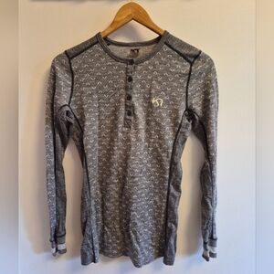 Kari Traa Lus Merino Wool Henley Base Layer Top